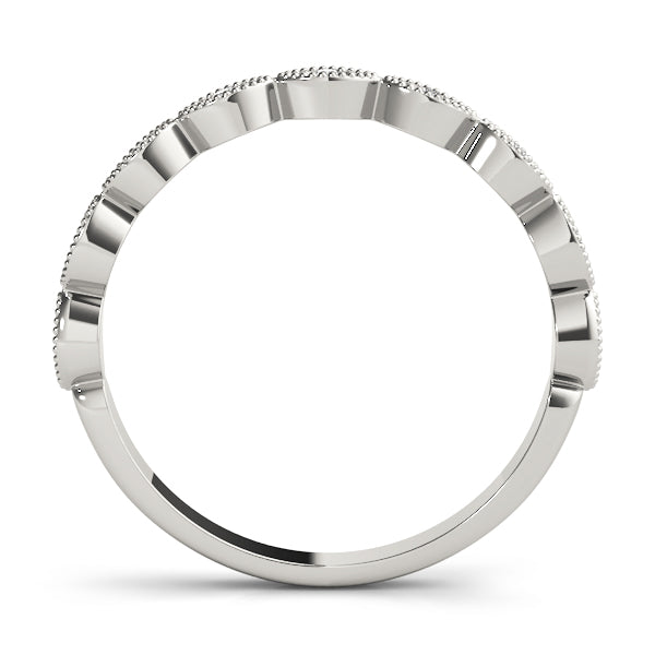 Marquise Shape Diamond Stackable Band