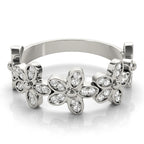 Floral Inspired Diamond Stackable Fashion Ring