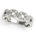 Vintage Milgrain Diamond Stackable Ring