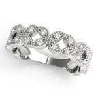 Vintage Milgrain Diamond Stackable Ring