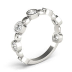 Bezel Set Diamond Stackable Ring