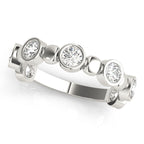 Bezel Set Diamond Stackable Ring