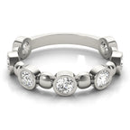Bezel Set Diamond Stackable Ring
