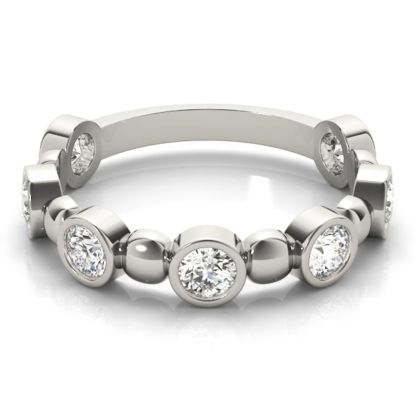 Bezel Set Diamond Stackable Ring