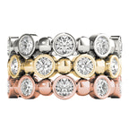 Bezel Set Diamond Stackable Ring