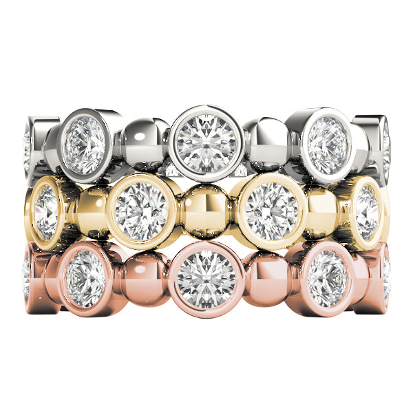 Bezel Set Diamond Stackable Ring