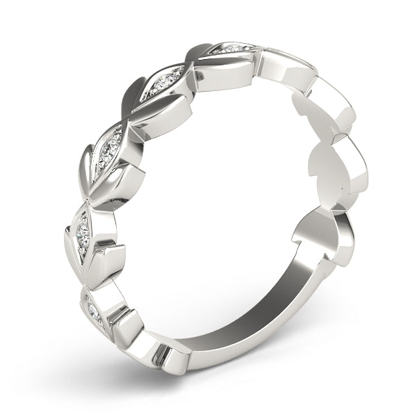 Floral Inspired Diamond Stackable Ring
