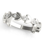 Floral Inspired Diamond Stackable Ring