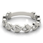 Floral Inspired Diamond Stackable Ring