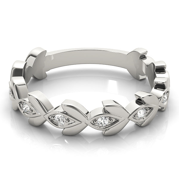 Floral Inspired Diamond Stackable Ring