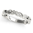 Floral Inspired Diamond Stackable Fashion Band