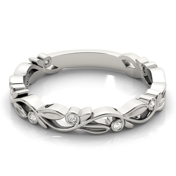 Nature Inspired Diamond Stackable Ring