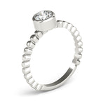 Bezel Set Solitaire Engagement Ring