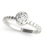 Bezel Set Solitaire Engagement Ring
