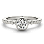 Bezel Set Solitaire Engagement Ring