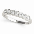 Bezel Set Diamond Stackable Wedding Band