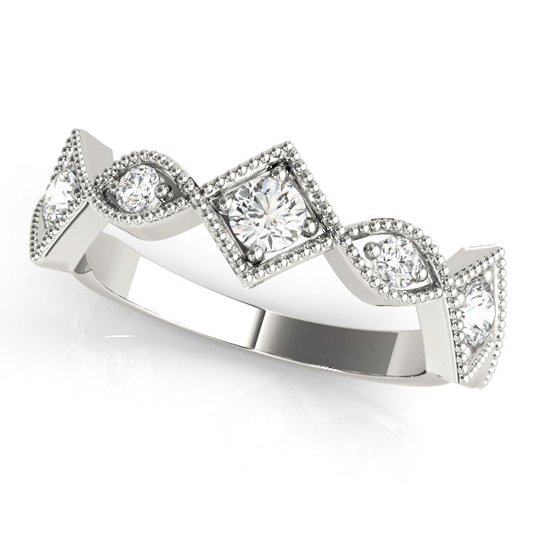 Vintage Marquise and Square Diamond Fashion Ring