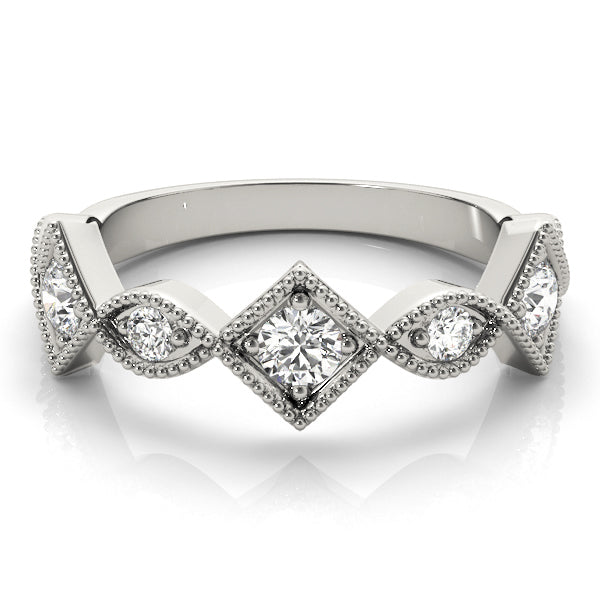 Vintage Marquise and Square Diamond Fashion Ring