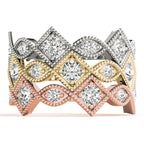 Vintage Marquise and Square Diamond Fashion Ring