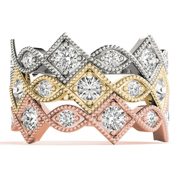 Vintage Marquise and Square Diamond Fashion Ring