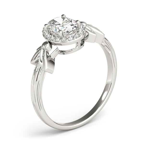Oval Cut Diamond Engagement Ring Setting 5x3mm