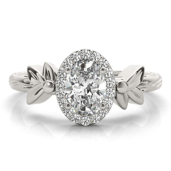 Oval Cut Diamond Engagement Ring Setting 5x3mm