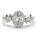 Oval Cut Diamond Engagement Ring Setting 5x3mm