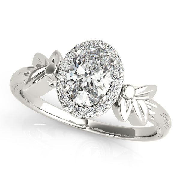 Oval Cut Diamond Engagement Ring Setting 5x3mm