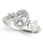 Oval Cut Diamond Engagement Ring Setting 5x3mm