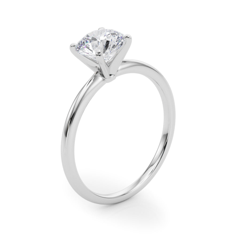 Round 4-Prong Solitaire Engagement Ring