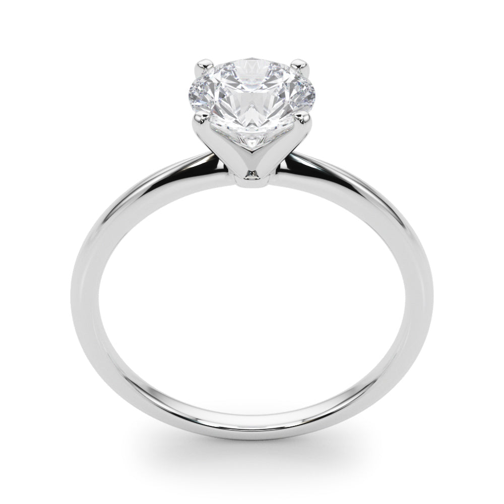Round 4-Prong Solitaire Engagement Ring