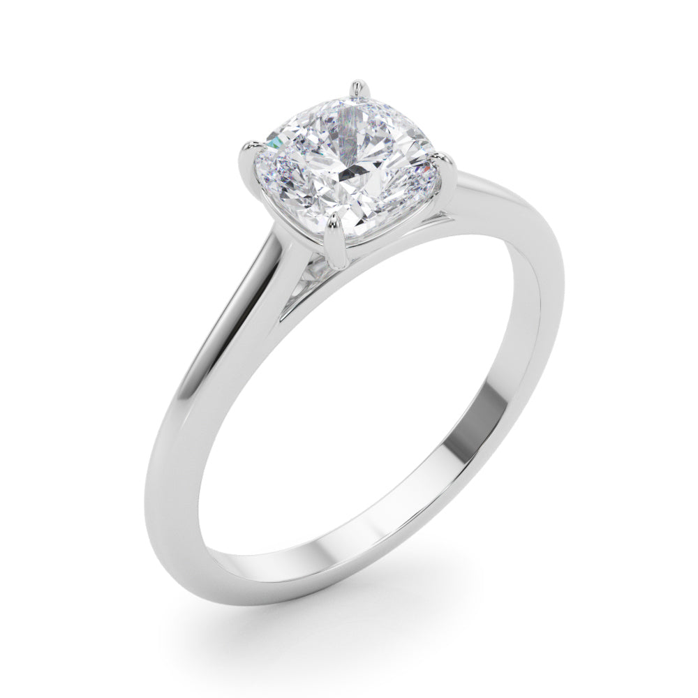 Cushion Cut Solitaire Engagement Ring