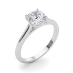 Cushion Cut Solitaire Engagement Ring