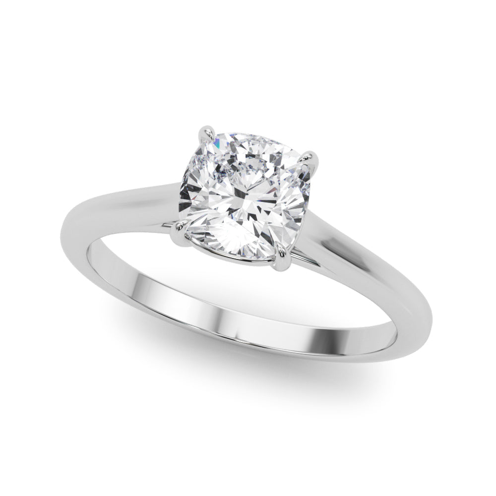 Cushion Cut Solitaire Engagement Ring