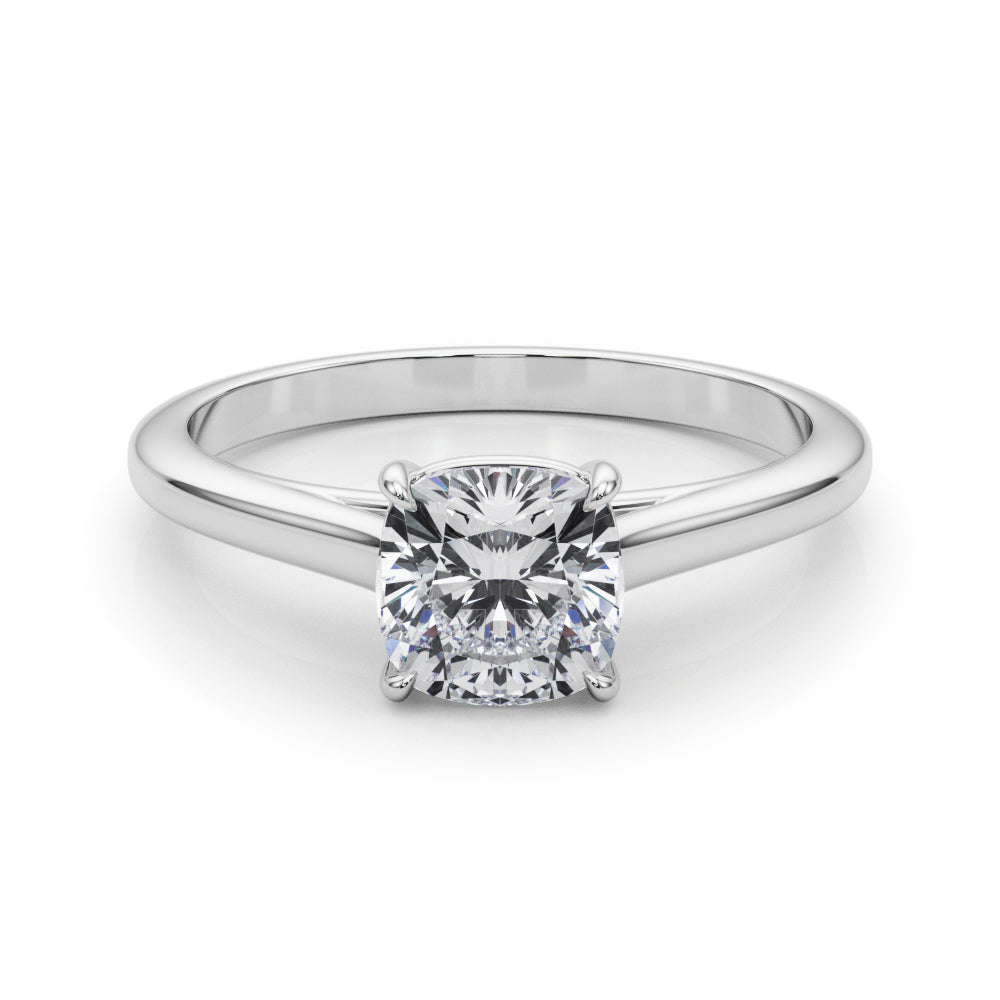 Cushion Cut Solitaire Engagement Ring
