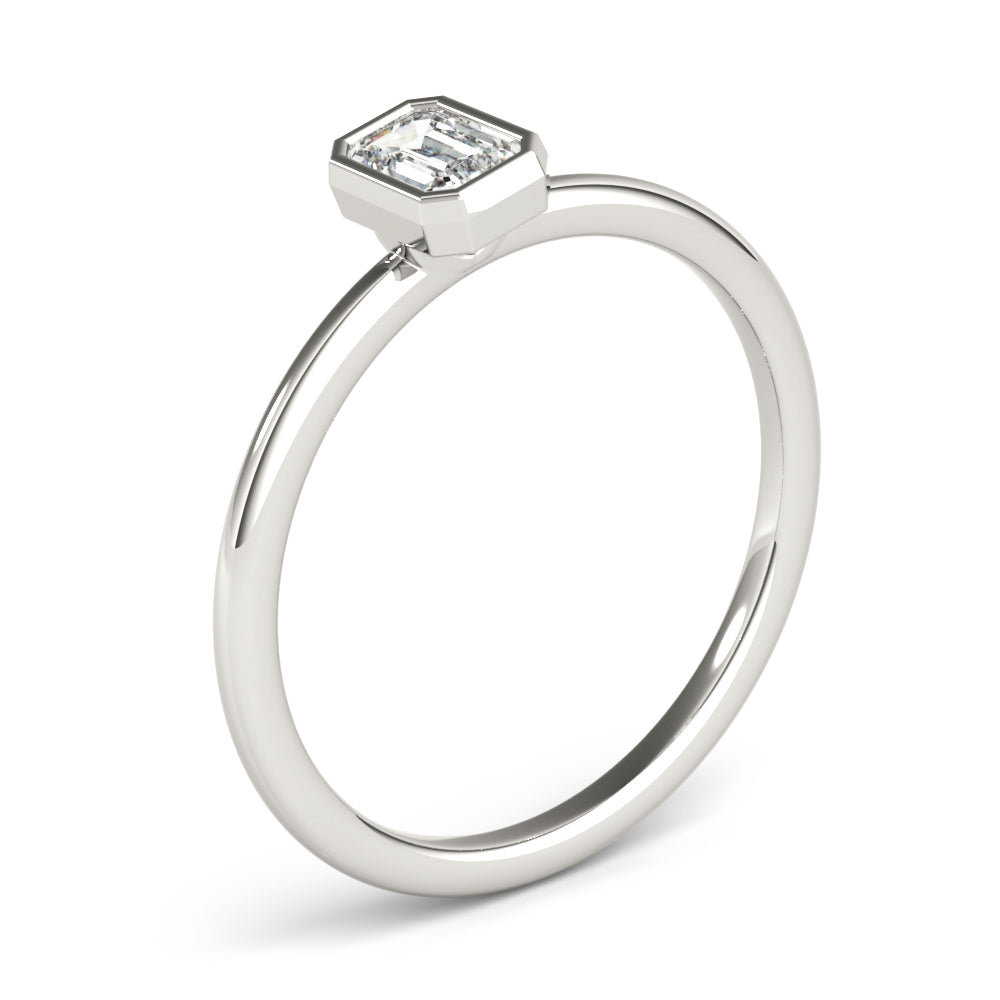 Emerald Cut Solitaire Engagement Ring