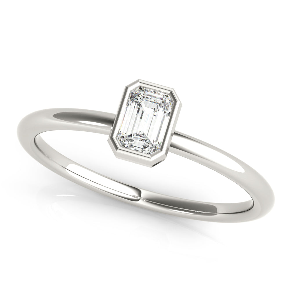 Emerald Cut Solitaire Engagement Ring