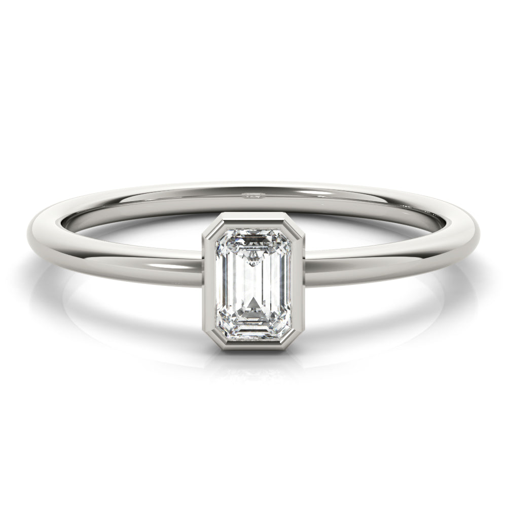 Emerald Cut Solitaire Engagement Ring