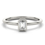 Emerald Cut Solitaire Engagement Ring