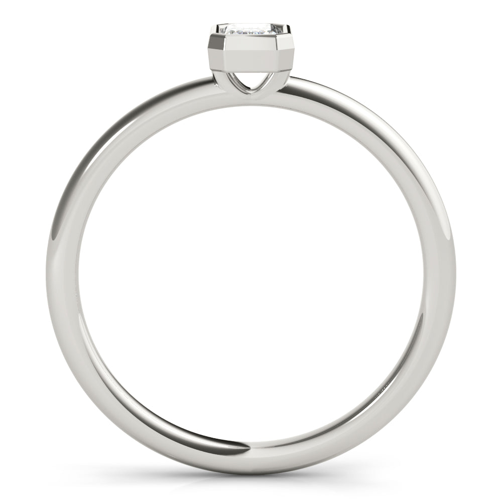 Emerald Cut Solitaire Engagement Ring