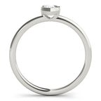 Pear Shape Solitaire Stackable Engagement Ring