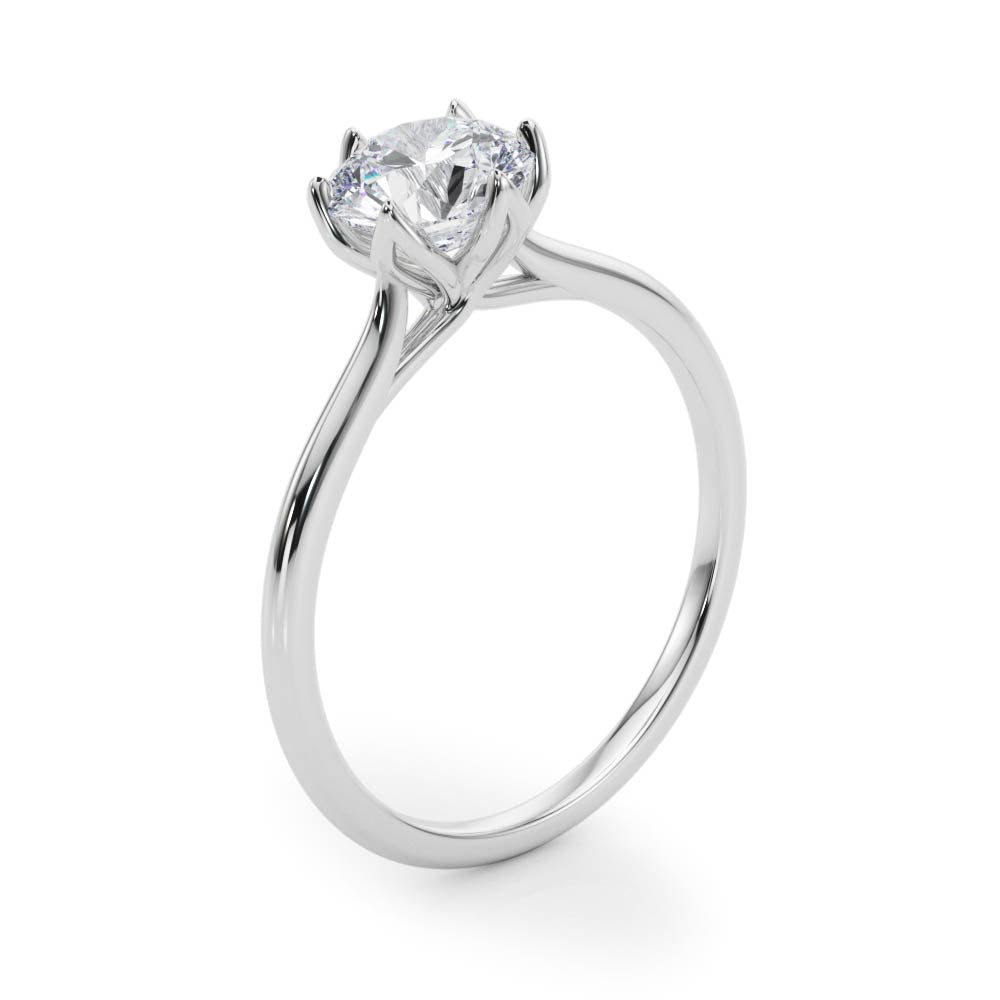 Tulip Solitaire Engagement Ring