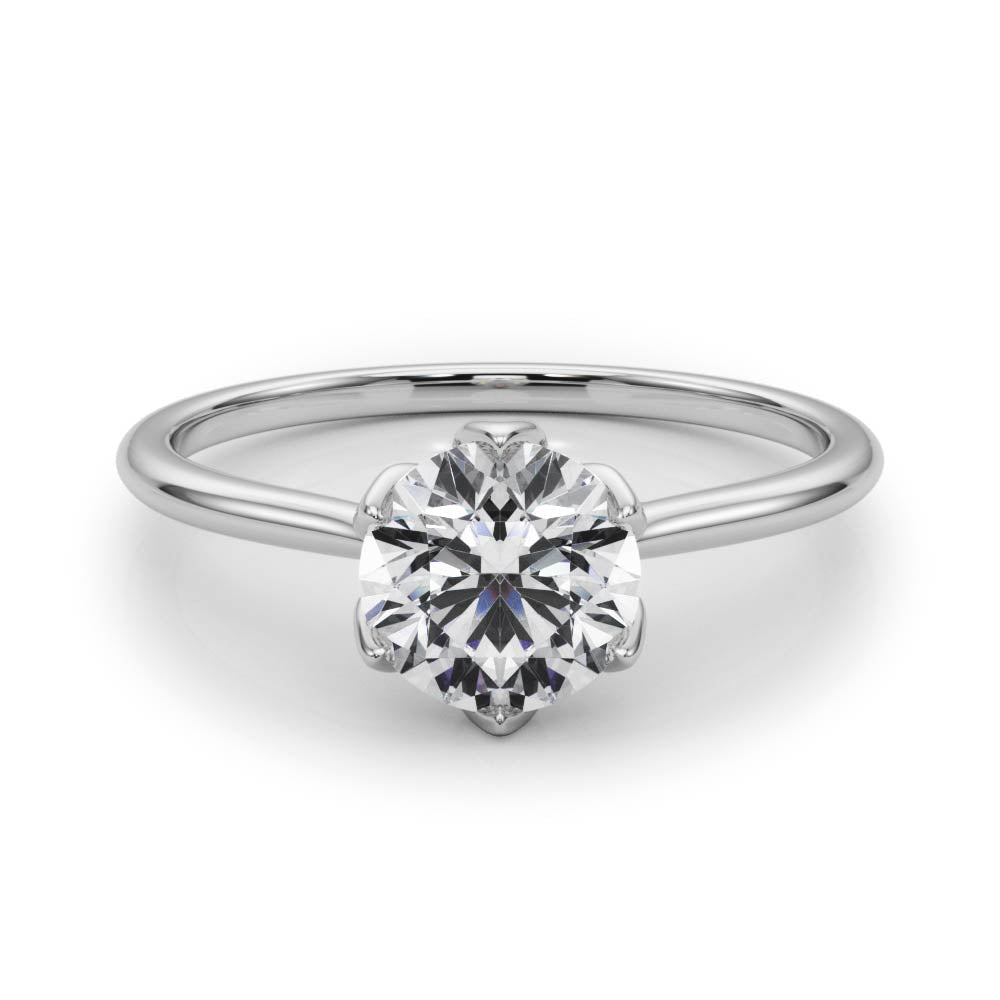 Tulip Solitaire Engagement Ring