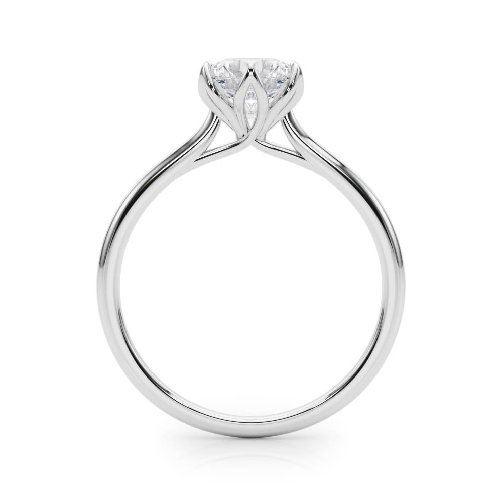 Tulip Solitaire Engagement Ring