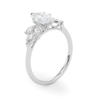 Marquise Cluster Accent Engagement Ring