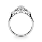 Marquise Cluster Accent Engagement Ring