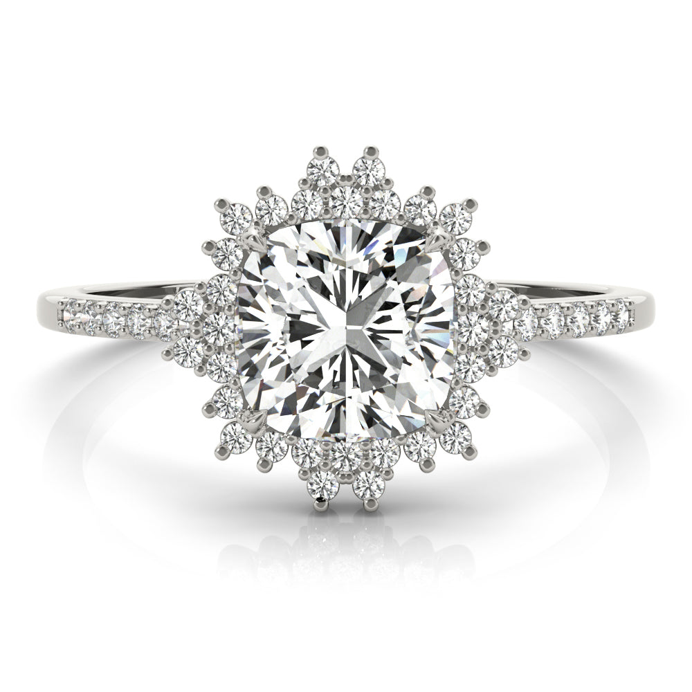 Cushion Cut Engagement Ring – Classic Sparkle Design