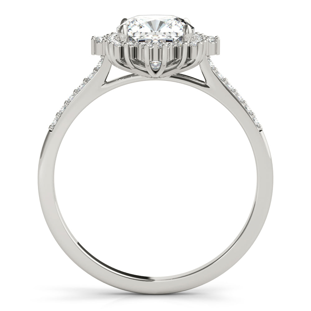 Cushion Cut Engagement Ring – Classic Sparkle Design