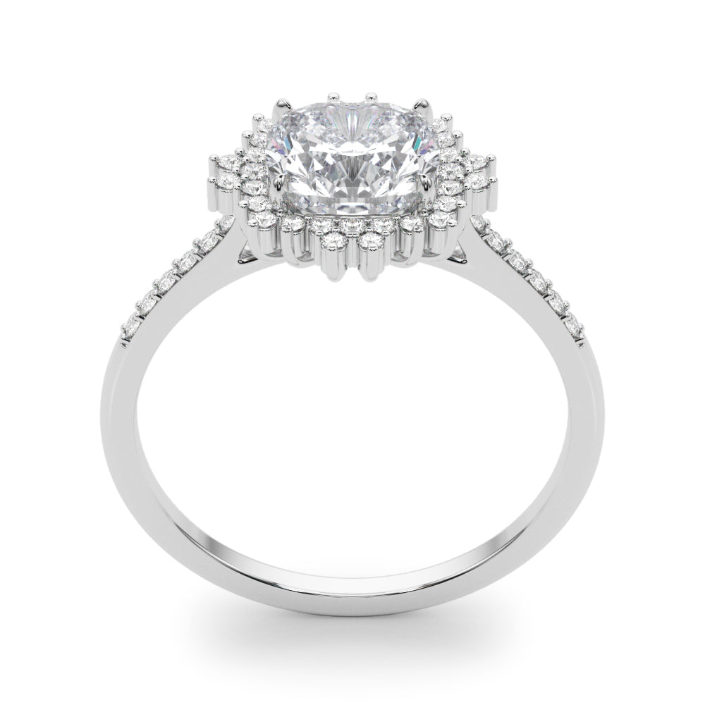 Cushion Cut Engagement Ring – Classic Sparkle Design