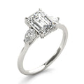 Emerald Cut Three-Stone Diamond Engagement Ring 1 CT